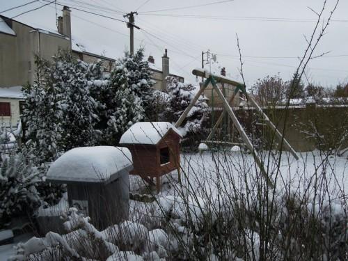 Chute de neige à Sotteville Les Rouen.