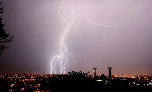 Violent orage - cumuls de pluies importants