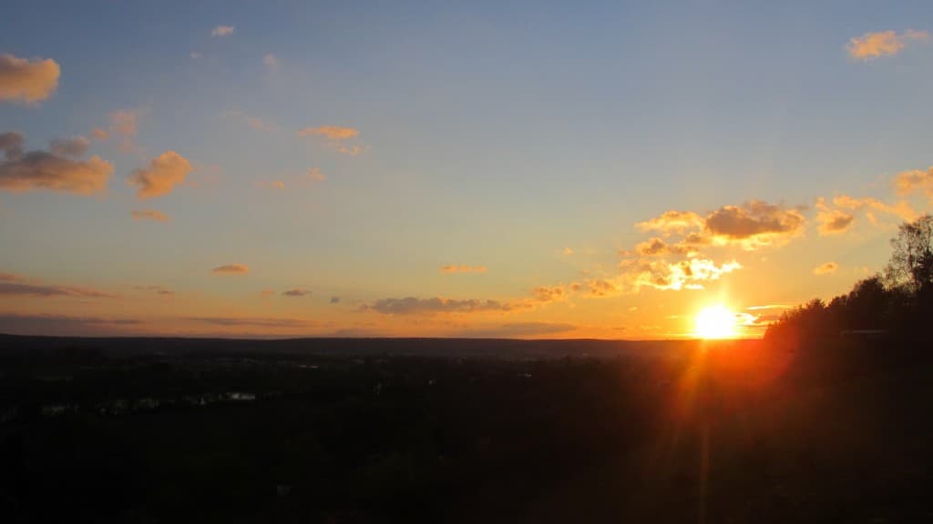 Coucher de soleil  17H00