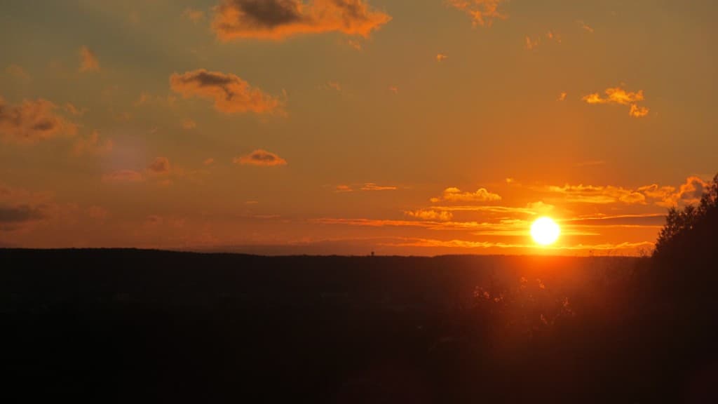 Coucher de soleil  17H05