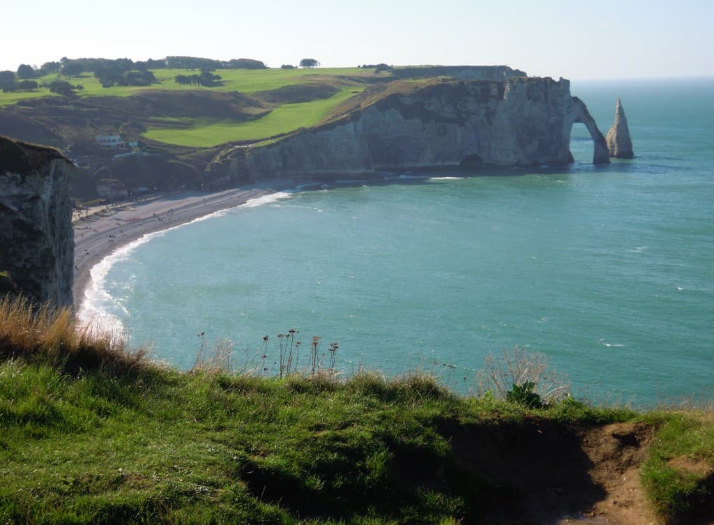 soleil à Etretat