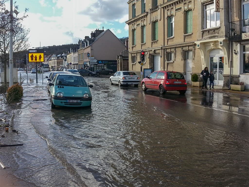 Crue de la Seine à Duclair