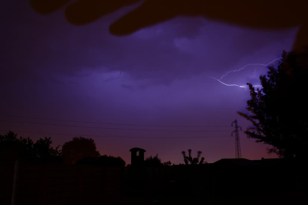Orage à Gonfreville l'Orcher