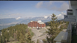 Notre webcam de chamrousse - Roche Béranger - alt. 1800 m - vue vers Grenoble et le Recoin