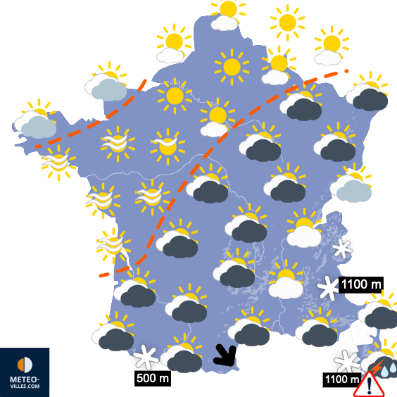 Fin de la période sèche et calme la semaine prochaine