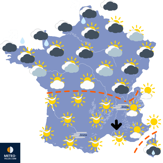 Calme jusqu'à mardi, puis retour de la pluie