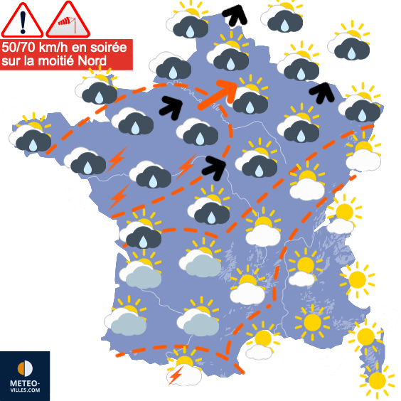 Petit coup de vent orageux avant de fortes chaleurs