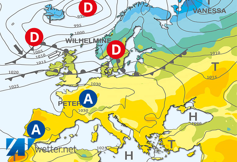 Carte de prévisions d'europe du Vendredi 12 avril 2024