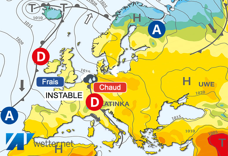 Carte de prévisions d'europe du Mardi 21 mai 2024