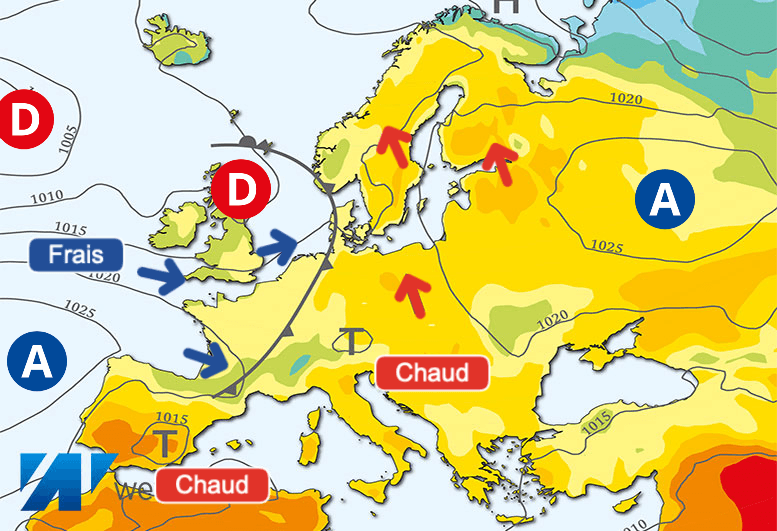Carte de prévisions d'europe du Lundi 27 mai 2024