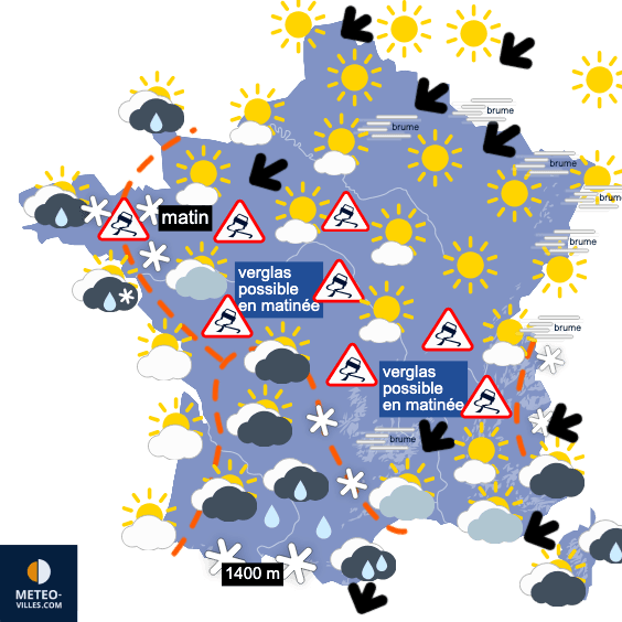Pic de froid pour Noël, mais restant assez froid ensuite