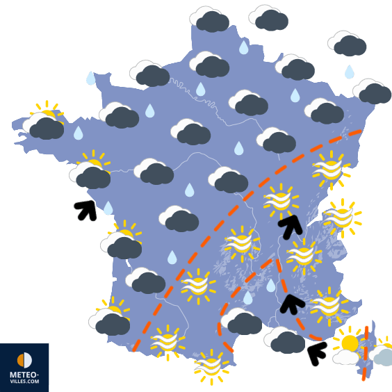 Une tempête de jeudi revue à la baisse