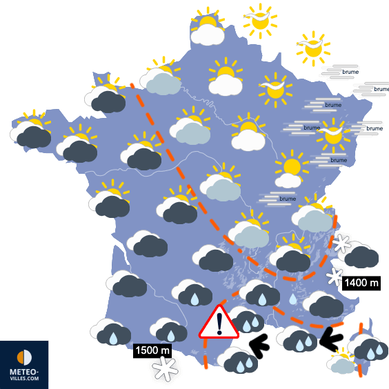 Fortes pluies méditerranéennes, puis réveil de l'hiver ?