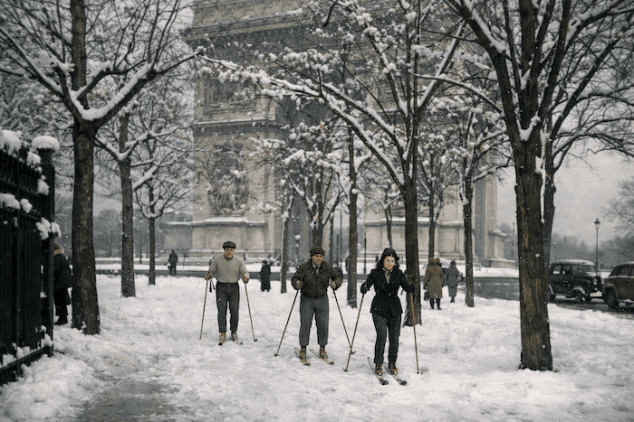 Quand 40 cm de neige ont figé Paris début mars 1946
