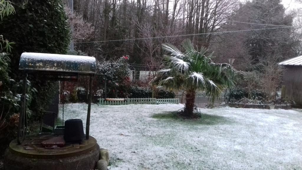 Neige, givre sur Bourville