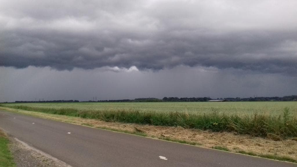 Orage en vue Bourville 76