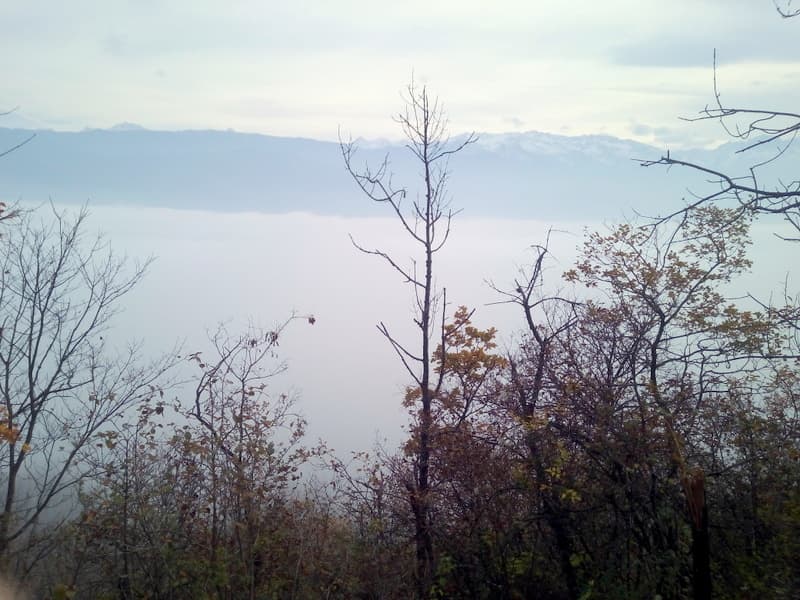 Brouillard en vallée jusqu'à 400m d'alt