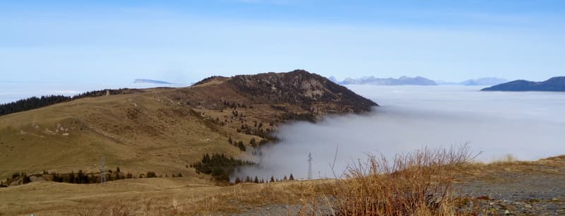 mer de nuage au-dessus de 1550m