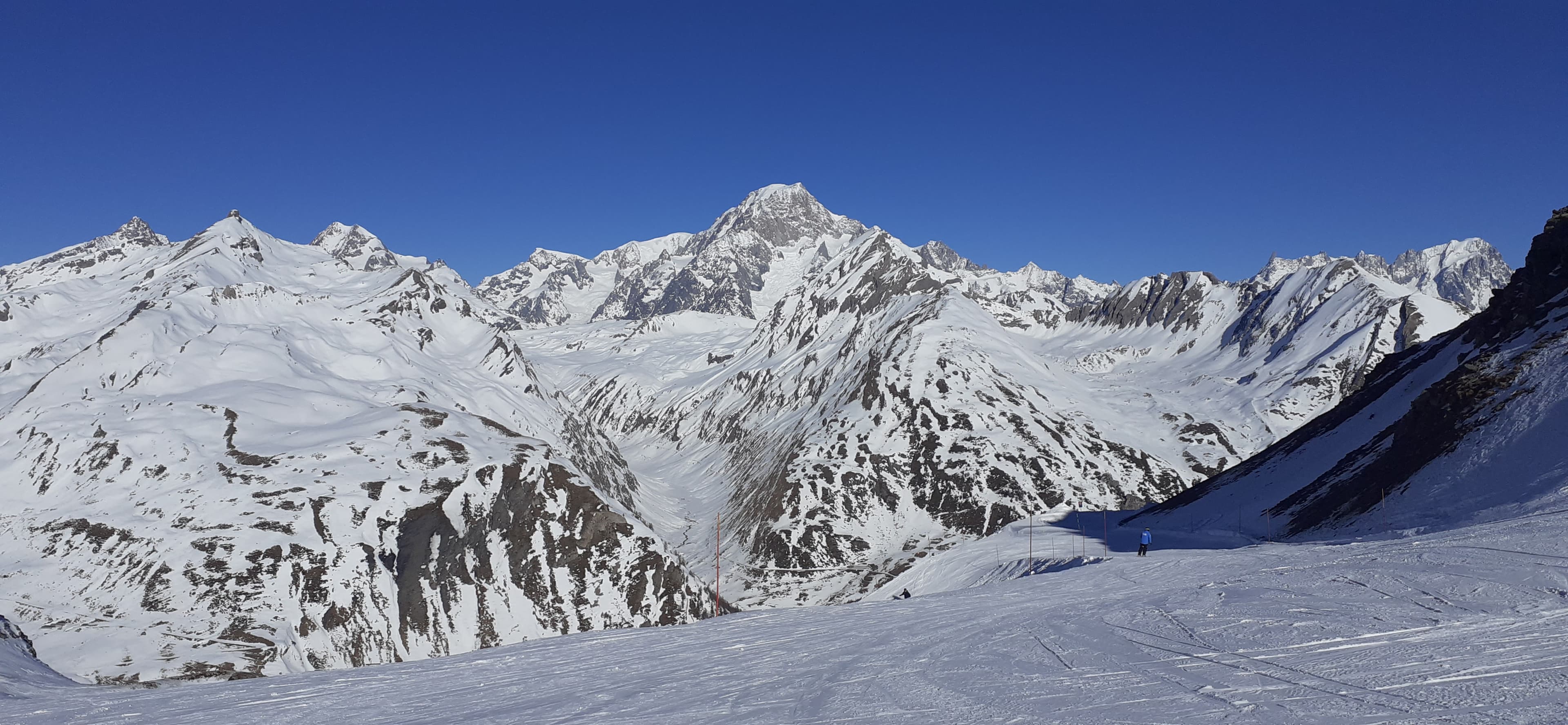 vue sur le Mont blanc