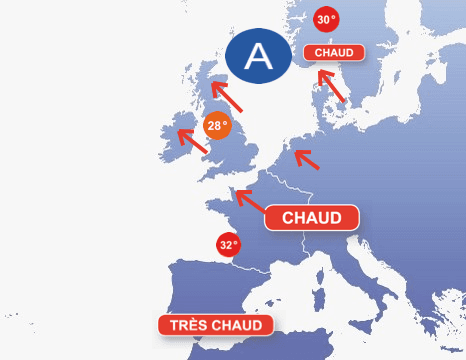 Image d'illustration pour Vague de chaleur en Europe du Nord