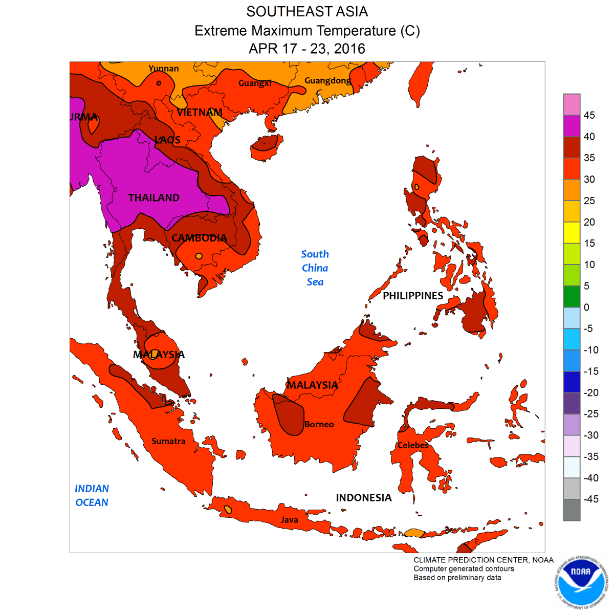 Image d'illustration pour Vague de chaleur exceptionnelle dans le Sud-Est de l'Asie 
