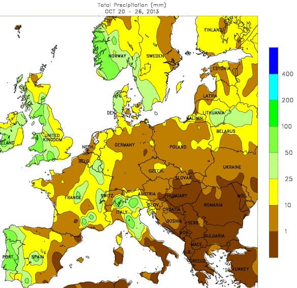 Image d'illustration pour Bilan météo hebdomadaire en Europe
