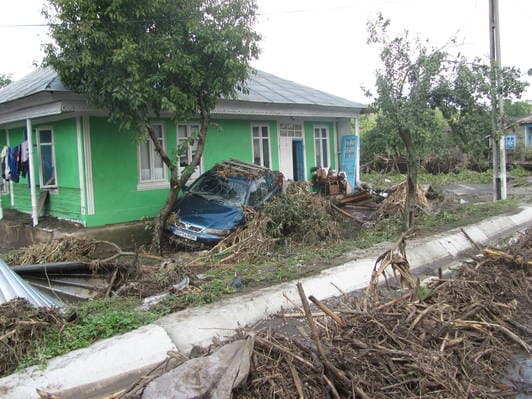 Image d'illustration pour Inondations meurtrières en Roumanie