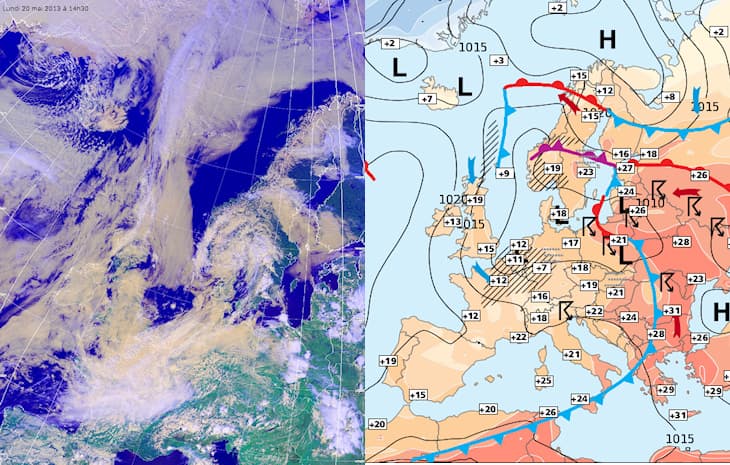 Image d'illustration pour Pluie et fraîcheur au Nord de la France - Prévisions pessimistes (sat)