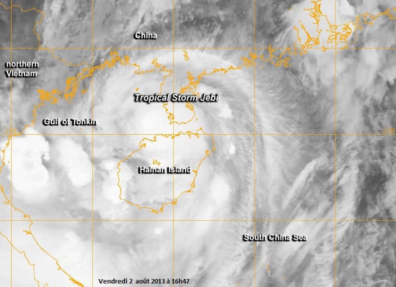 Image d'illustration pour Ex tempête tropicale Jebi (Chine - Vietnam)