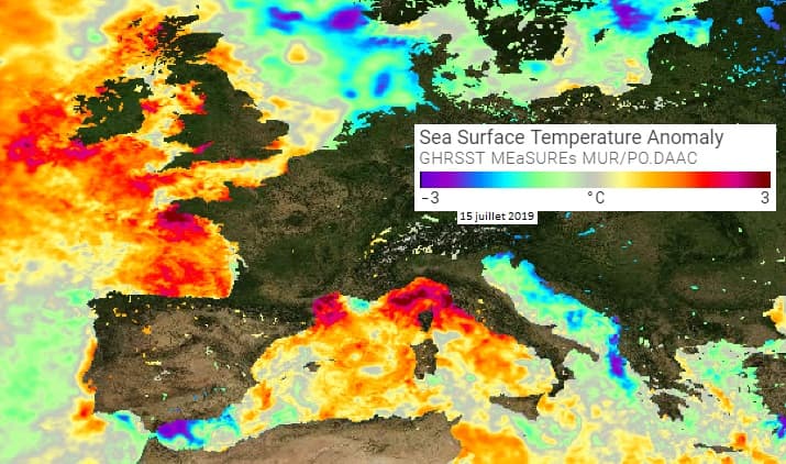 Image d'illustration pour Orages, trombes et neige le 15 juillet des Alpes à la Corse