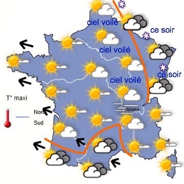 Attention au vent très froid sur la moitié Nord 