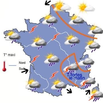 Un temps plus calme pour le début de semaine 