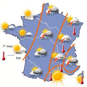 Retour du beau temps au Nord et fin de la vague de chaleur dans l'Est 