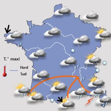 Retour d'un courant océanique perturbé dés dimanche