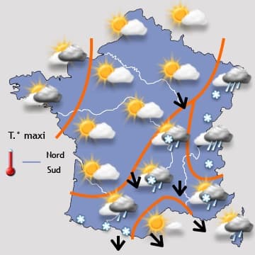 Retour en force du mauvais temps par l'ouest 