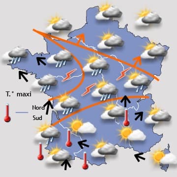 Beaucoup de vent dans l'Ouest et le Nord