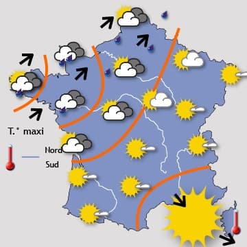 Perturbé dans le Nord-ouest, chaud et ensoleillé ailleurs 