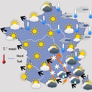 Remontée assez spectaculaire des températures