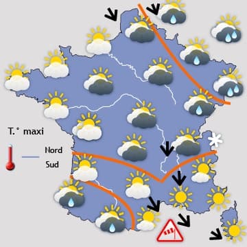 Week-end gris au Nord, plutôt ensoleillé au Sud