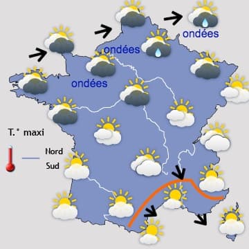 Beaucoup de pluie entre dimanche et lundi 