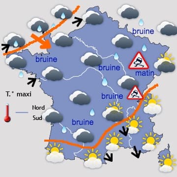Très agité et plutôt froid avec neige en plaine par moment 