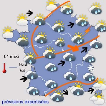 Réchauffement au Sud et temps progressivement plus stable partout