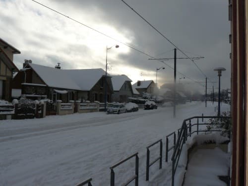Avenue J.Jaurès sous la neige