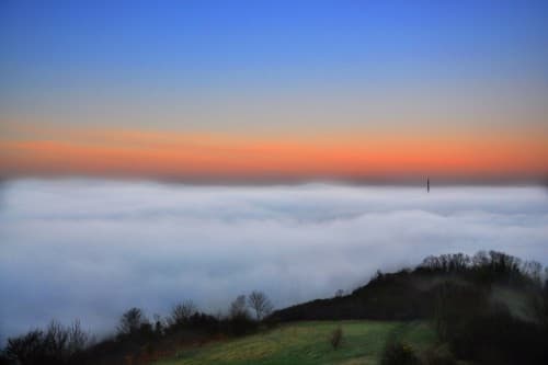 Rouen sous les nuages