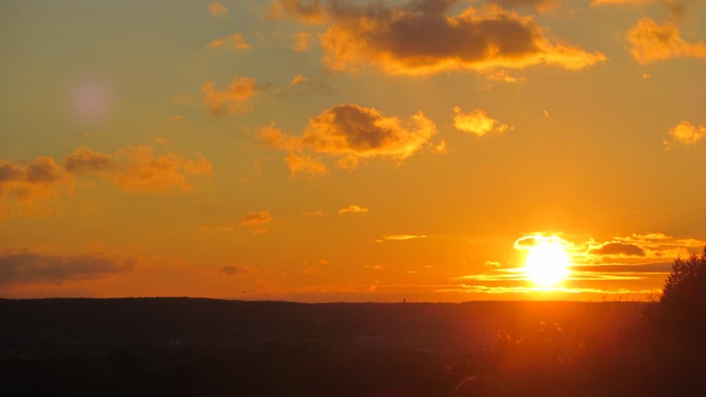 Coucher de soleil  17H03