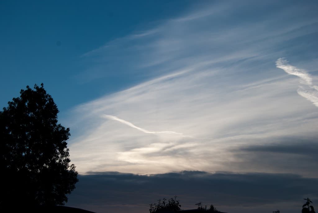 Coucher de soleil.
