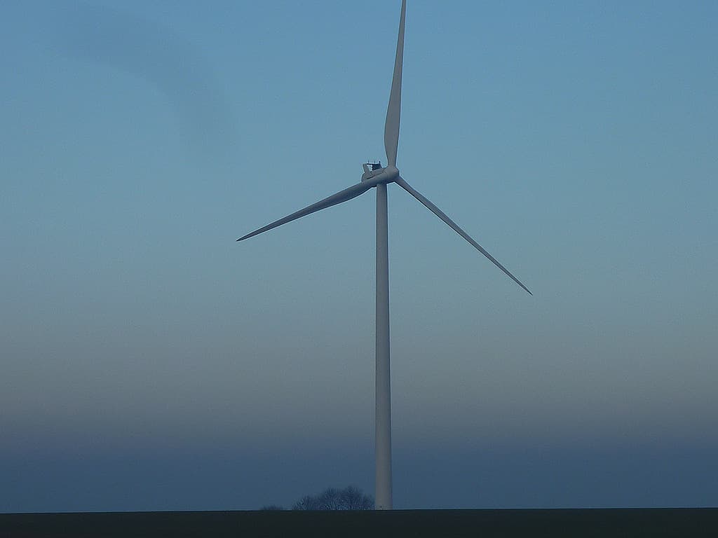 Eolienne en hiver