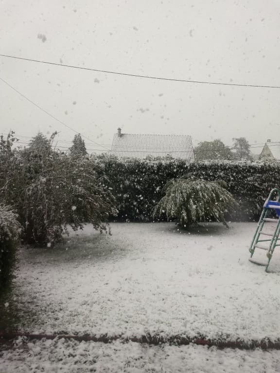 Neige 30 avril 2018 !!