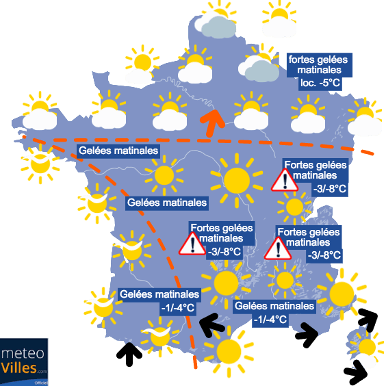 Temporairement plus doux, puis pluvieux et plus frais