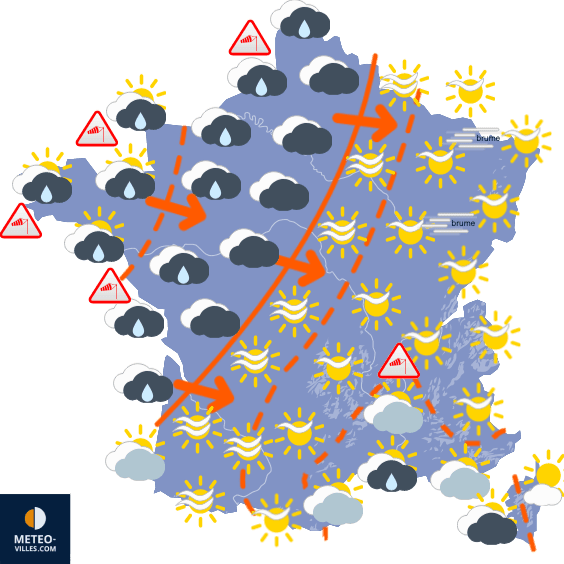 Pluie, vent et retour de la neige en montagne